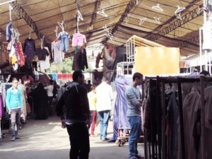 [Reallocated Downtown Street Vendors in al-Sahaafa Street. Captured November 2014]