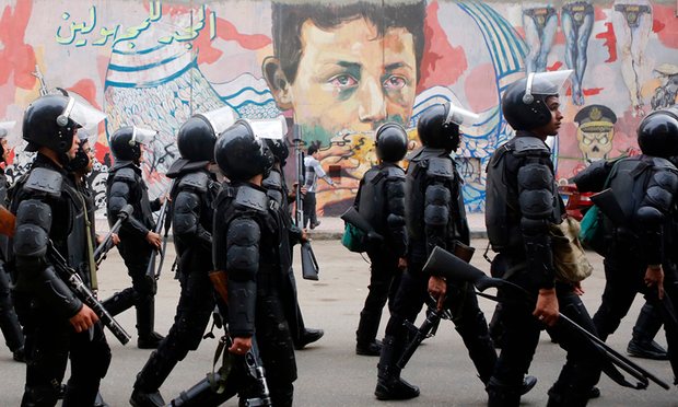 The graffiti walls are seen by some as the last standing evidence of the revolution. Photograph: Amr Dalsh/Reuters